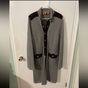 Tory Burch Knit Turn Lock Buttons Sweater